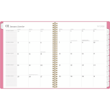 Cambridge&reg; WorkStyle&trade; Balance Weekly/Monthly Planner 11"x9" Bilingual Cosmetic Pink