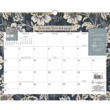 Cambridge&reg; Denim Blooms Wall Calendar 12" x 15" Blue and White Floral