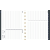 Cambridge&reg; Denim Blooms Weekly/Monthly Planner 11" x 8-1/2" Blue and White Floral