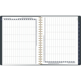Cambridge&reg; Denim Blooms Weekly/Monthly Planner 11" x 8-1/2" Blue and White Floral