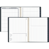 Cambridge&reg; Denim Blooms Weekly/Monthly Planner 11" x 8-1/2" Blue and White Floral