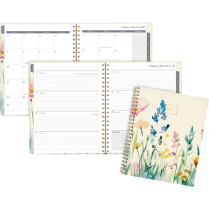 Cambridge&reg; English Garden Weekly/Monthly Planner 8-1/2" x 11" Bilingual
