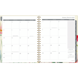 Cambridge&reg; English Garden Weekly/Monthly Planner 8-1/2" x 11" Bilingual