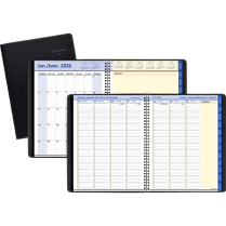 AT-A-GLANCE&reg; QuickNotes&reg; Weekly/Monthly Appointment Book 10-7/8"x8-1/4" Bilingual Black