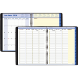 AT-A-GLANCE&reg; QuickNotes&reg; Weekly/Monthly Appointment Book 10-7/8"x8-1/4" Bilingual Black