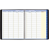 AT-A-GLANCE&reg; QuickNotes&reg; Weekly/Monthly Appointment Book 10-7/8"x8-1/4" Bilingual Black
