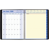 AT-A-GLANCE&reg; QuickNotes&reg; Weekly/Monthly Appointment Book 10-7/8"x8-1/4" Bilingual Black
