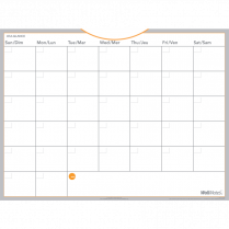 AT-A-GLANCE&reg; WallMates&trade; Self-Adhesive Dry Erase Monthly Planner 18"x24