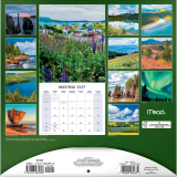 AT-A-GLANCE&reg; DayDream&reg; Canadian Landscape Wall Calendar 12" x 12" Bilingual