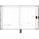 AT-A-GLANCE&reg; Foundation Undated Weekly/Monthly Planner 8-1/2"x6-3/4" Black