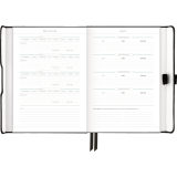 AT-A-GLANCE&reg; Foundation Undated Weekly/Monthly Planner 8-1/2"x6-3/4" Black