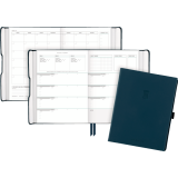 AT-A-GLANCE&reg; Foundation Undated Weekly/Monthly Planner 8-1/2"x6-3/4" Blue