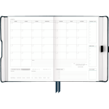 AT-A-GLANCE&reg; Foundation Undated Weekly/Monthly Planner 8-1/2"x6-3/4" Blue
