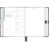 AT-A-GLANCE&reg; Foundation Undated Weekly/Monthly Planner 8-1/2"x6-3/4" Blue