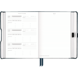 AT-A-GLANCE&reg; Foundation Undated Weekly/Monthly Planner 8-1/2"x6-3/4" Blue