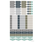 AT-A-GLANCE&reg; Foundation Undated Weekly/Monthly Planner 8-1/2"x6-3/4" Blue