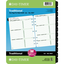 Day-Timer&reg; Refill Weekly Folio Size 2PPW English