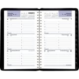 AT-A-GLANCE&reg; Weekly Desk Diary 8-3/16&rdquo; x 5-1/2&rdquo; Bilingual Black