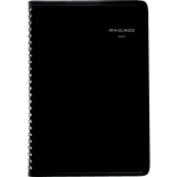 AT-A-GLANCE&reg; Weekly Desk Diary 8-3/16&rdquo; x 5-1/2&rdquo; Bilingual Black