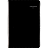 AT-A-GLANCE&reg; Weekly Desk Diary 6"x3-3/4" Bilingual Black