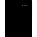AT-A-GLANCE&reg; Recycled Weekly Appointment Book 11"x8" Bilingual Black