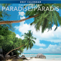 Mead&reg; Monthy Wall Calendars 12" x 12" Bilingual Paradise