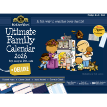 MotherWord&reg; Mom's Ultimate Family Calendar 18"x13-1/2" English