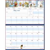 MotherWord&reg; Mom's Ultimate Family Fridge Calendar 15"x9-1/2" English