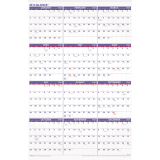 AT-A-GLANCE&reg; Recycled Yearly Wall Calendar 24"x36" English