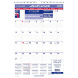 AT-A-GLANCE&reg; Monthly Wall Calendar 12"x17" Bilingual