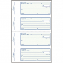 Adams Receipt Book 4-Up 2-Part 7-1/2"x11" 200 Sets