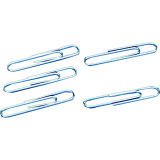 ACCO&reg; Paper Clips #1, 1-1/4" Smooth 100 per box 10 boxes/pkg