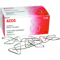 ACCO&reg; Ideal Clamps 1-1/8"x1-5/8" 50/box