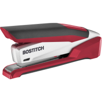 Bostitch InPower&trade; Spring-Powered Premium Desktop Stapler Full Strip 28 Sheet Red/Silver