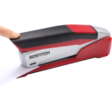 Bostitch InPower&trade; Spring-Powered Premium Desktop Stapler Full Strip 28 Sheet Red/Silver