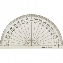 Westcott&reg; 4" Clear 180&deg; Protractor - Carded Package