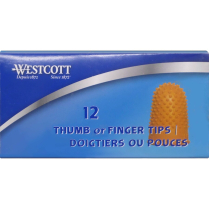 Westcott&reg; Heavy Duty Rubber Finger Stalls  3/4" (#2 - Large) 12/box