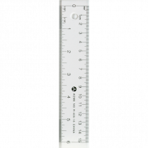 Westcott&reg; Clear Two-Way Acrylic Ruler 6"