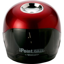 Westcott&reg; iPoint&reg; Ball Battery Pencil Sharpener Red