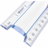Westcott&reg; Magnifying Ruler 12" Clear with Blue Strip