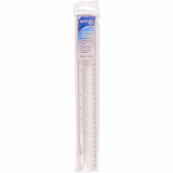 Westcott&reg; Magnifying Ruler 12" Clear with Blue Strip