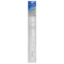Westcott&reg; Clear Two-Way Acrylic Ruler 12"