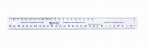 Westcott&reg; 30cm Flexible Clear Vinyl Ruler