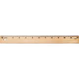 Westcott&reg; Wooden Ruler 12" / 30cm