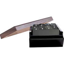 Westcott&reg; Business Card File Box 600 Card Capacity Black