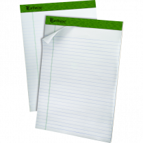 Earthwise&trade; by Ampad&trade; Perforated Pad Wide Rule 8-1/2"x11-3/4" 40 sheets per pad 4/pkg