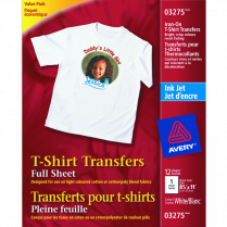 Avery&reg; T-Shirt Transfer Sheets 8-1/2"x11" 12/pkg
