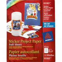 Avery&reg; Sticker Project Paper 8-1/2"x11" 15/pkg