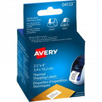 Avery&reg; Thermal Printer Labels 4"x2-1/8" White 140/box