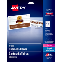 Avery&reg; Business Cards Laser and Inkjet White 250/pkg